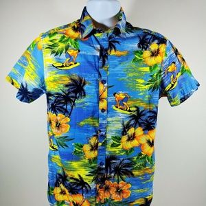 Denim & Flowers Slim Fit Hawaiian Shirt Aloha!